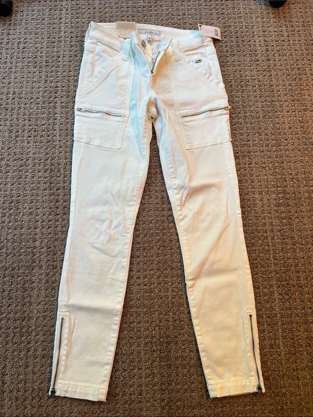 Joie Porcelain Park Skinny Zip Fly Jeans